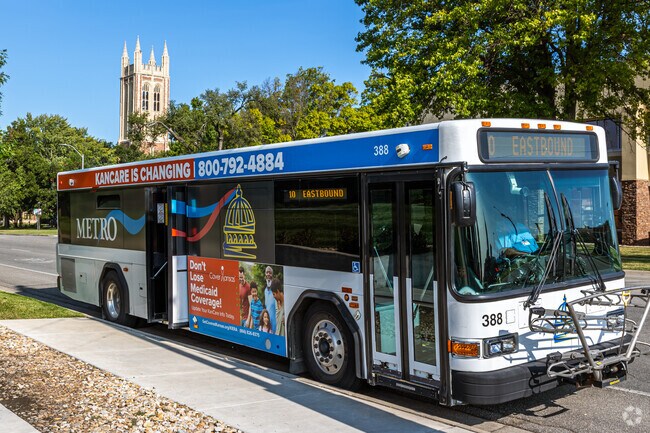 Locals can take the Topeka Metro to get around town.