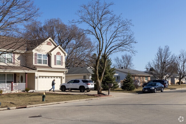 Residential streets in Reservoir Park include a variety of home styles including Colonial.