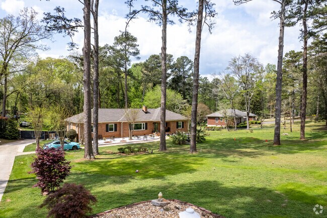 Smaller brick homes built on large plots of land can also be found in Southwest Atlanta.
