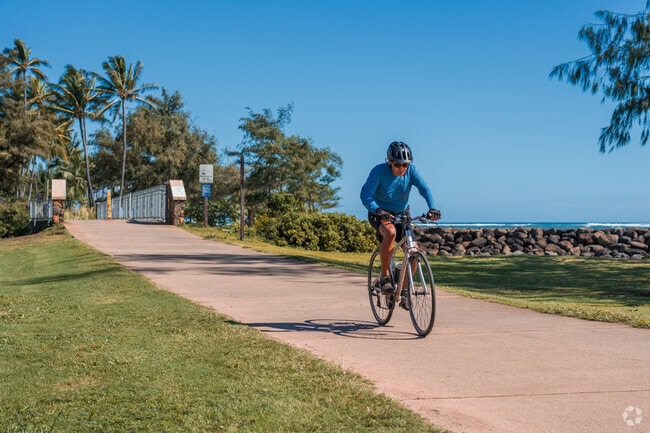 Kapaa is a hub for outdoor activities, including biking along the scenic Kauai Path.
