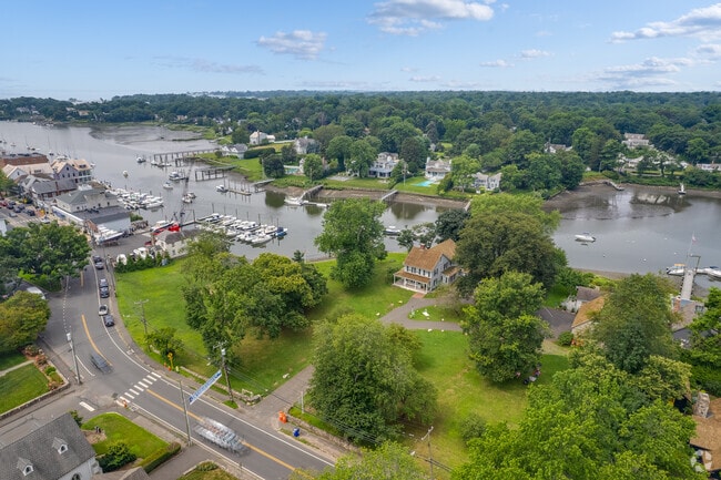 Pinkney Park in Rowayton is popular destination for residents on a sunny day.