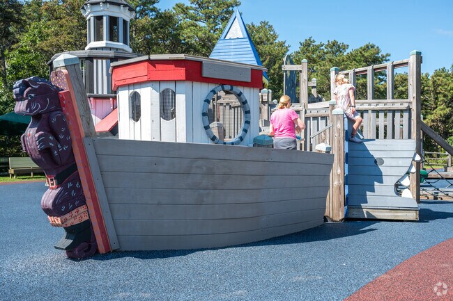 Kids imaginations can run wild as they play at Puma Park in Truro.