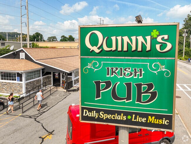 Greendale is home to Quinn's Irish Pub which is open for lunch and dinner.