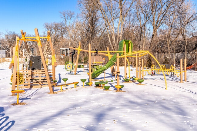 Sunset Park offers a unique play structure.