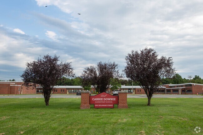 Carrie Downie Elementary School serves the New Castle community.