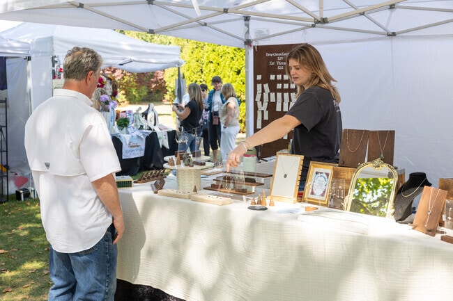 Jewelry is one of many things you can find at The Chatham Artisans Fair in Chatham Village.