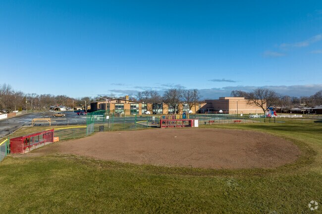 Ball field at St. Isaac Jogues Elementary School.