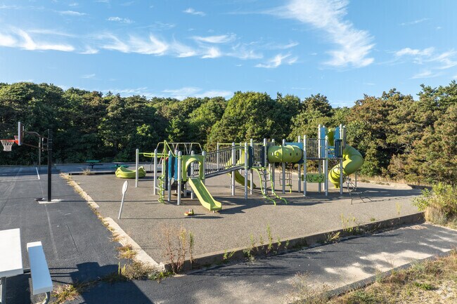 Kids burn of extra energy on the playground at Truro Central School.