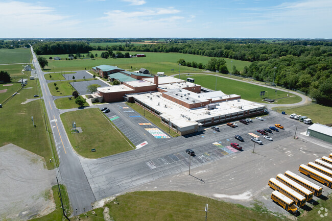 Cory Rawson High School shares a campus with the elementary school.