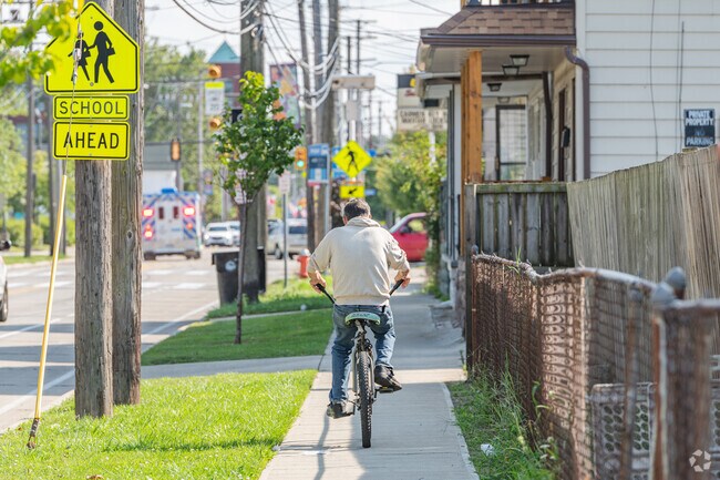 Bikes allow for a quick and easy  trip to Near West Side's local amenities.
