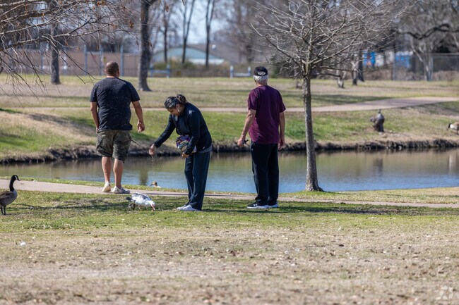 Terrell locals feeding the ducks at Ben Gill Park is a common site to see.
