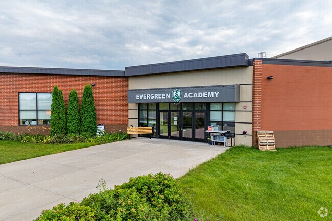 Evergreen Academy serves students from Pre-K through 8th grade.