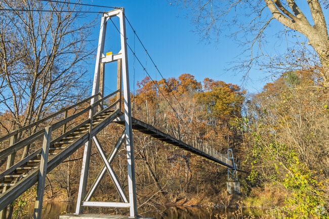 Forested hills near the state line beckon day hikers.