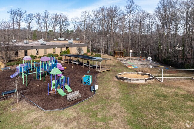 Kids love the playground at B'nai Shalom Day School