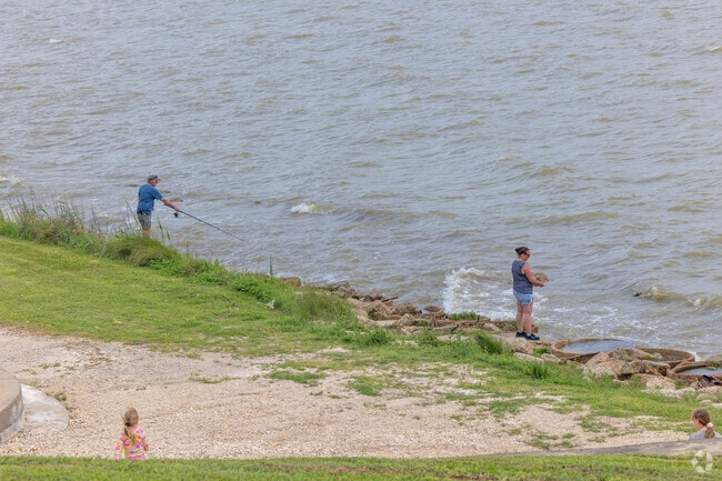 Explore the Gulf of Mexico coast, casting lines for fishing in Beach City.