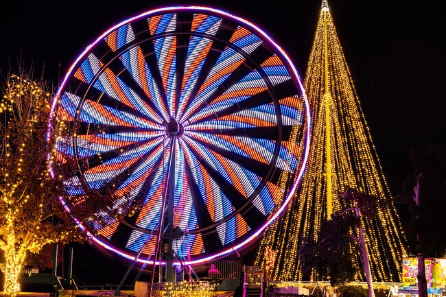 Nearby Chickesha, OK boasts a Festival of Lights so bright you can see it from Ninnekah.