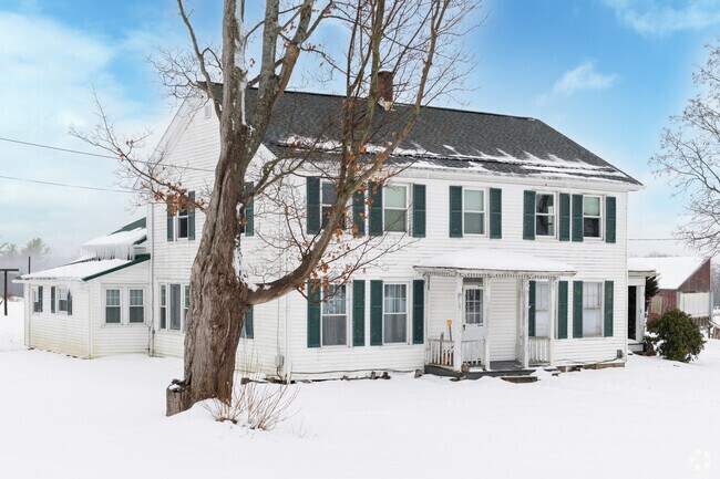 Traditional colonial houses are often the anchor of a farm in Kiantone.