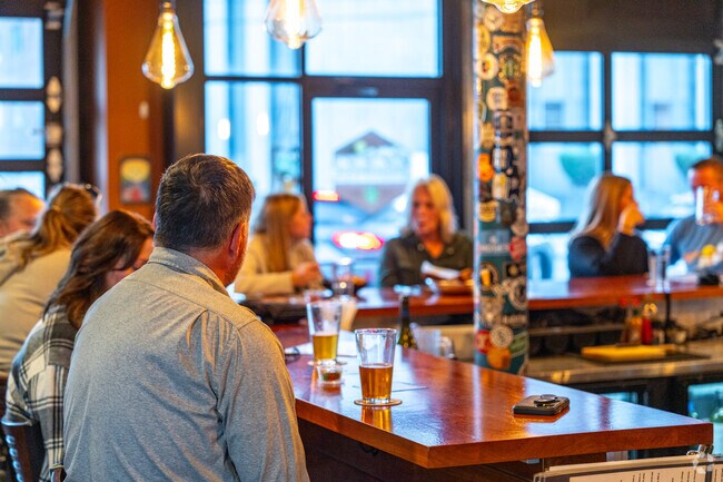 Stone Bridge Brewing Company is a popular watering hole for locals with a variety of beers.