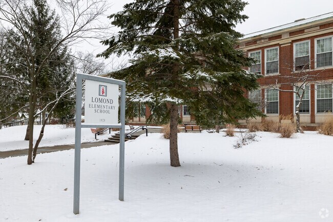 Lomond Elementary School's name adorns, a beacon for learning and growth.