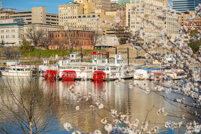 Memphis Riverboats on the harbor in Mud Island.