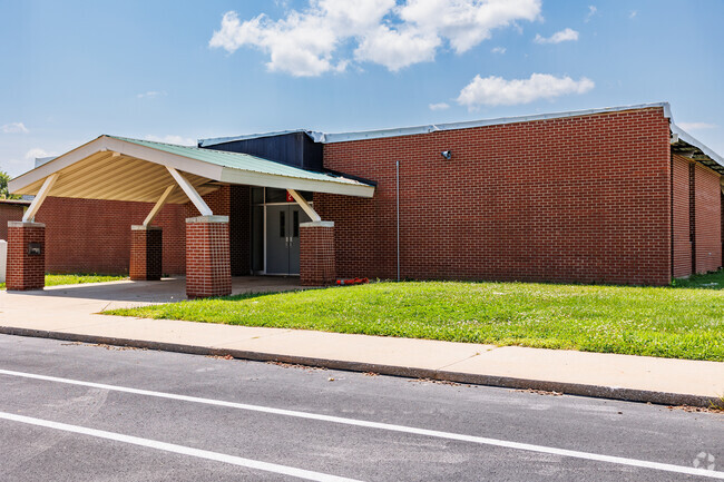 The South Elementary School campus is located on US Business Highway 65.