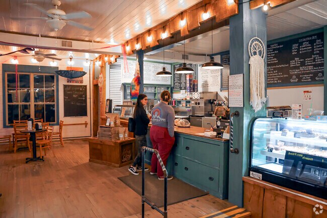 Residents grabbing a bite of dessert at Piece of Pie in Collins, NY.