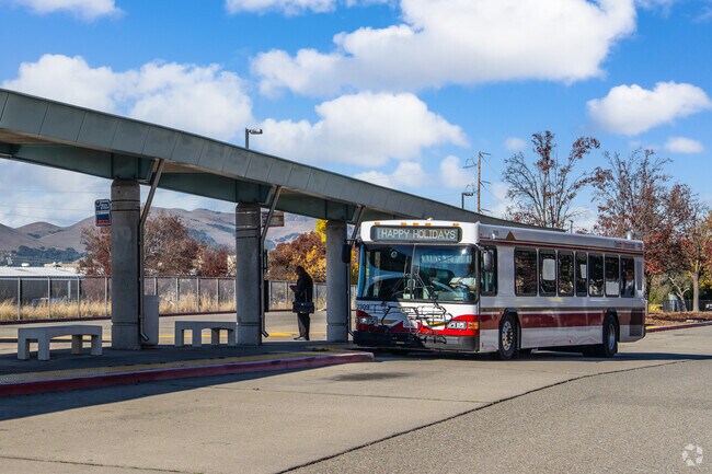 Local buses connect the Dublin and Las Positas neighborhoods to nearby destinations.