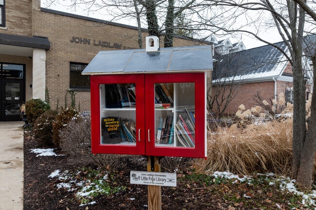 Take advantage of the Free Little Library at John Laidlaw Elementary School.