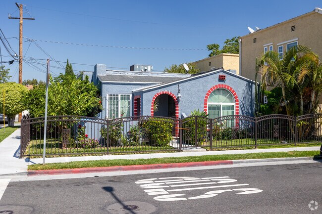 Single story homes mix with mutli family homes in Zaferia.