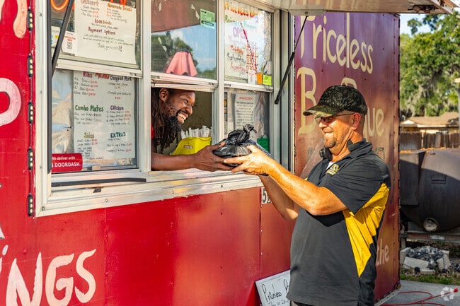 This patron has been coming to Priceless Bar-B-Que by Ray since 1999 in Lorna Doone Park.