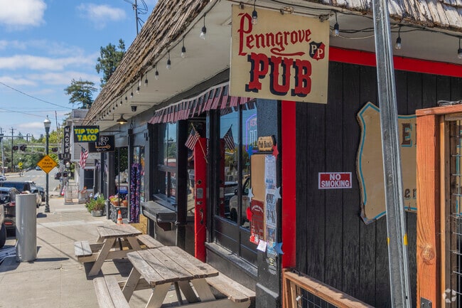 Penngrove's main street is full of shops, restaurants, and the town's iconic watering holes.