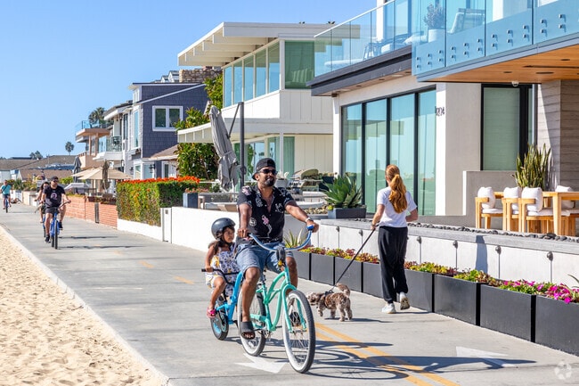 Newport Beach City have world famous beach homes overlooking the beautiful beach.