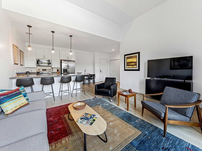 12' ceilings in living area