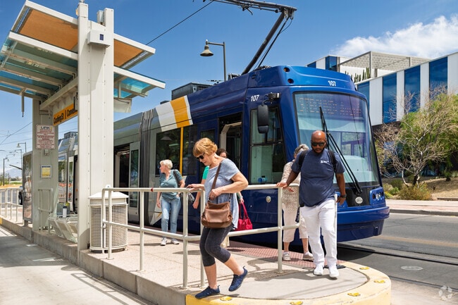 Residents enjoy easy access to Sun Link Streetcars near Kroeger.