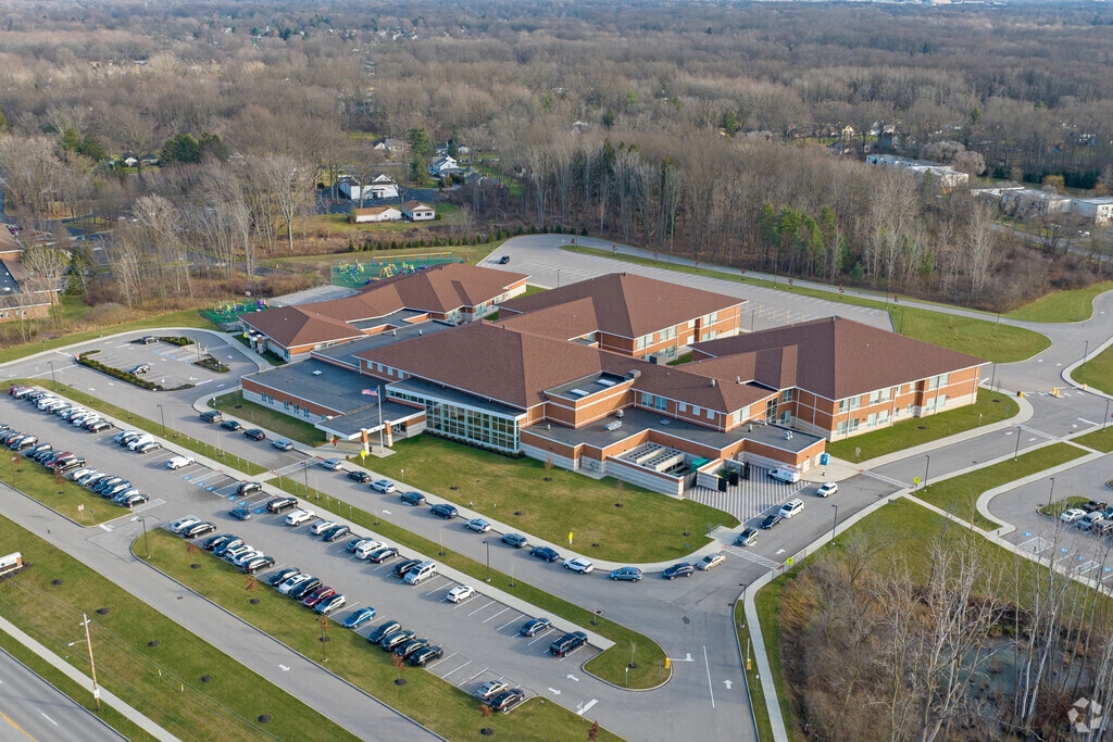 Aerial view of Westlake Elementary School.