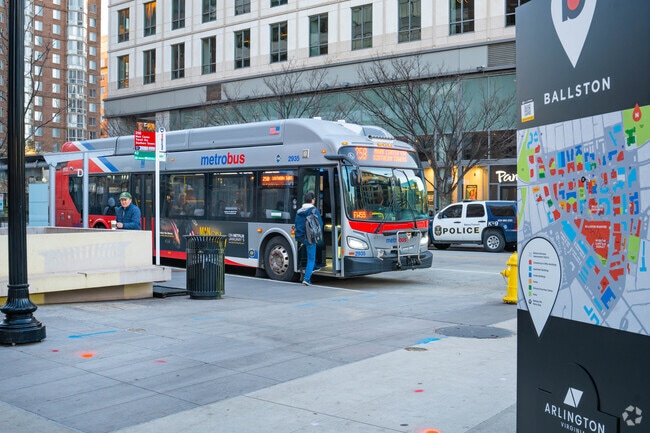Effortlessly travel to and from Ballston with convenient bus routes, making transportation easy.