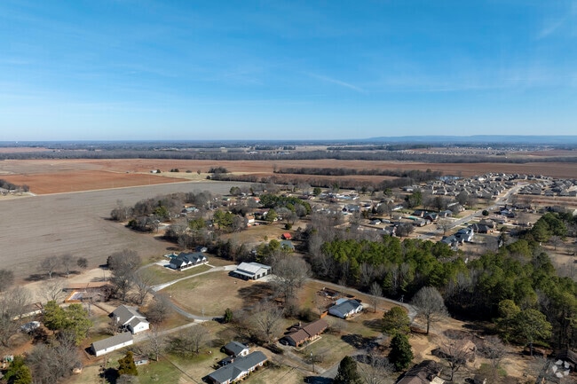 Residential areas in Meridianville Alabama are bordered by rich and productive farmlands.