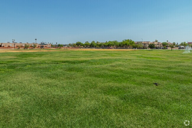 Southwest Leadership Academy fosters physical fitness with an open field for children to play.
