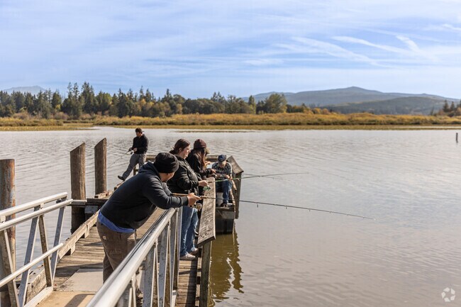 The dock at Seaquest State Park offers fishing opportunities for residents.