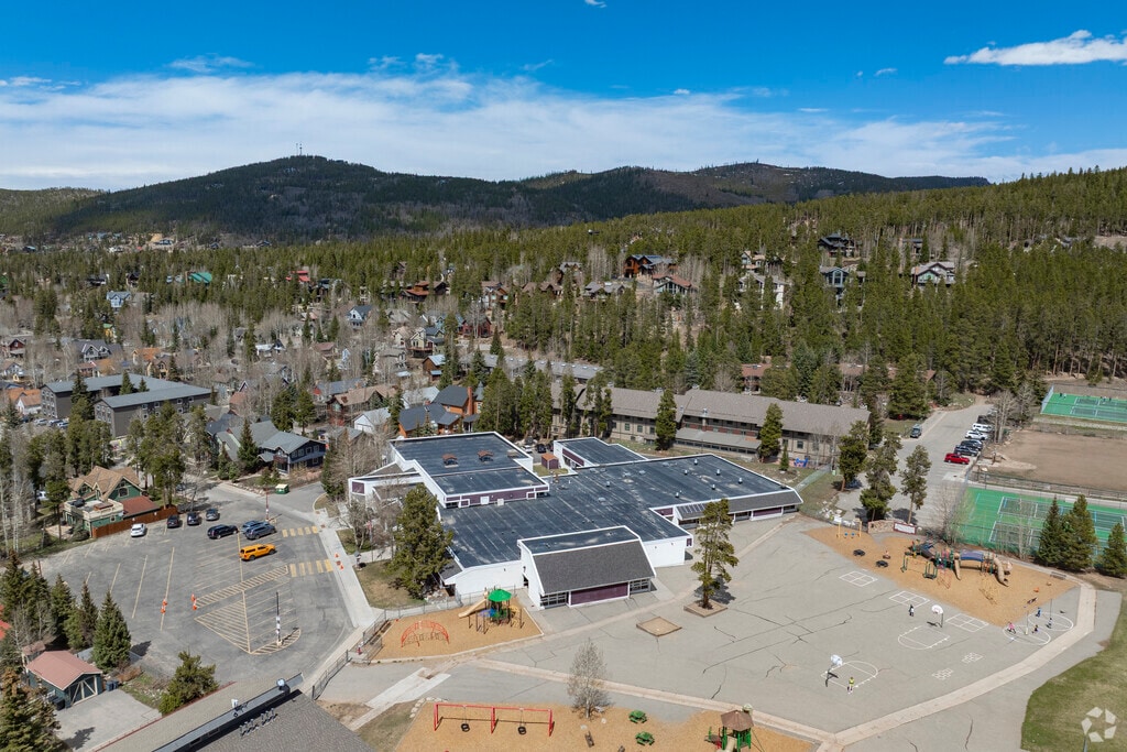 Breckenridge Elementary School, nestled in the heart of Breckenridge, Colorado, offers a small, community-focused environment where students engage in hands-on learning experiences, fostering a strong connection to their mountain surroundings.