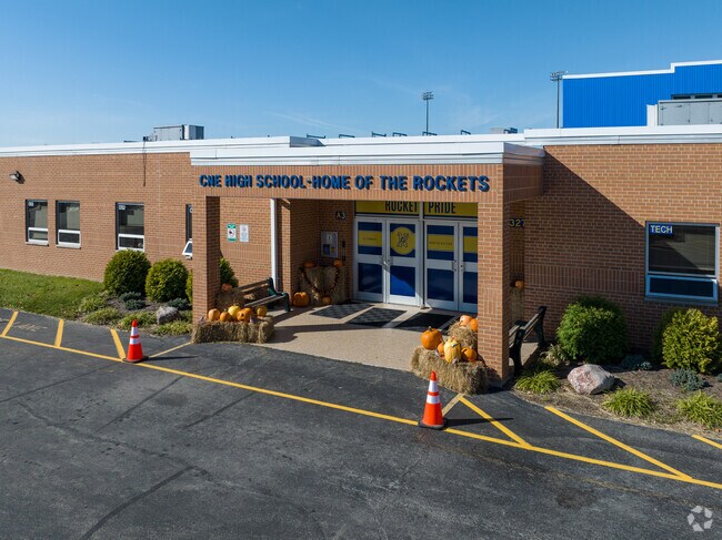Owensville students attend Clermont Northeastern High School, home of the Rockets.