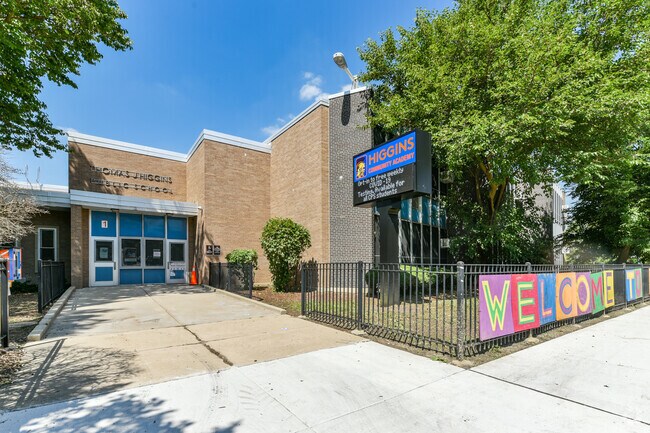 Higgins Elementary Community Academy is home to over 260 students in grades PK through 8th.