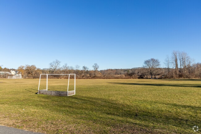 The sports fields at the Jonas Clarke Middle School in Lexington, MA.
