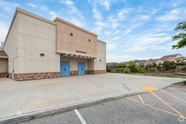 The Multipurpose building at Golden Oak Community School in Santa Clarita hosts school events.