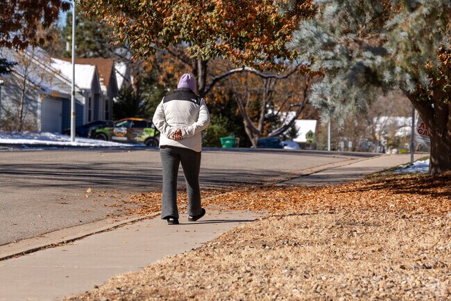 Residents enjoy Jackson Farm's walkable streets and wide sidewalks.