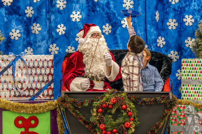 Santa has come to town for Hillcrest residents at the Butte Plaza Mall in Montana.