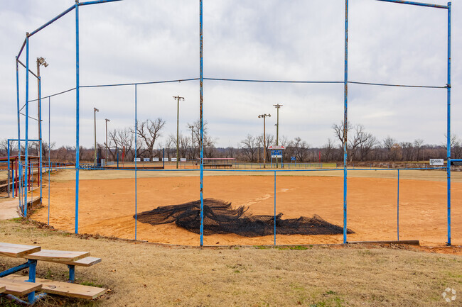 Park Road Elementary School offers baseball field for children.