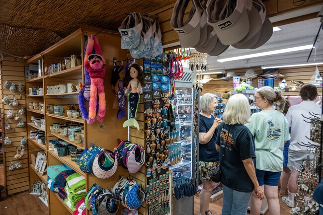 You can enjoy shopping at Barefoot Bubba's in Harbor Island.