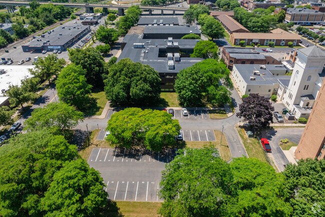 The campus at Holy Redeemer High School has ample parking for students, family, and faculty.