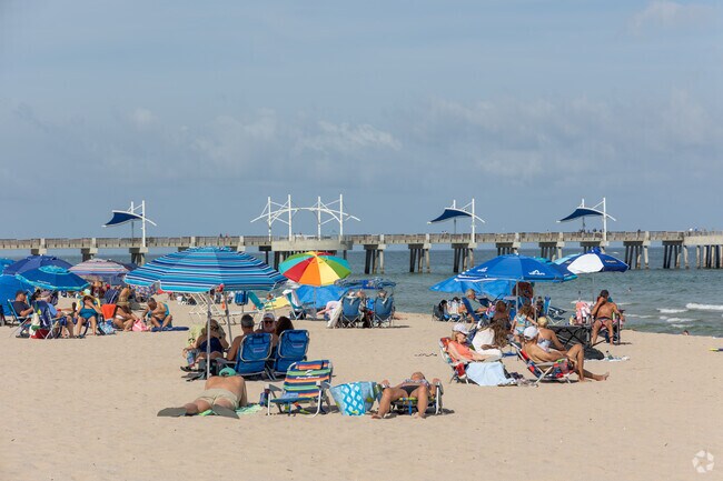 Downtown Pompano residents live a few minutes away from the beach.